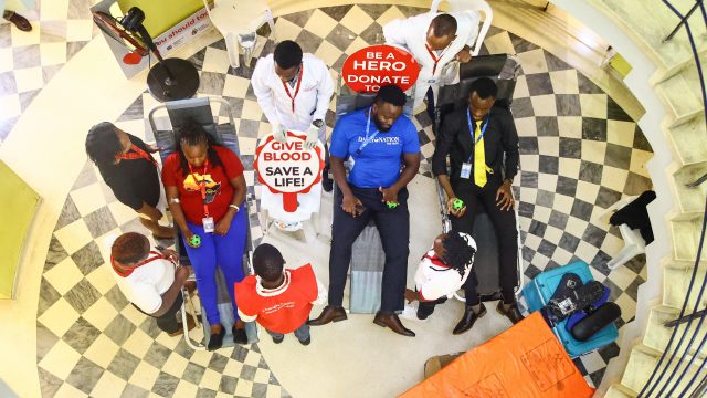 'Nation' staff donate blood to celebrate Valentine's Day